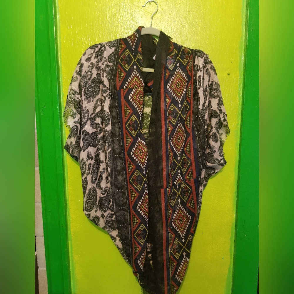 Free People one size boho shawl shrug